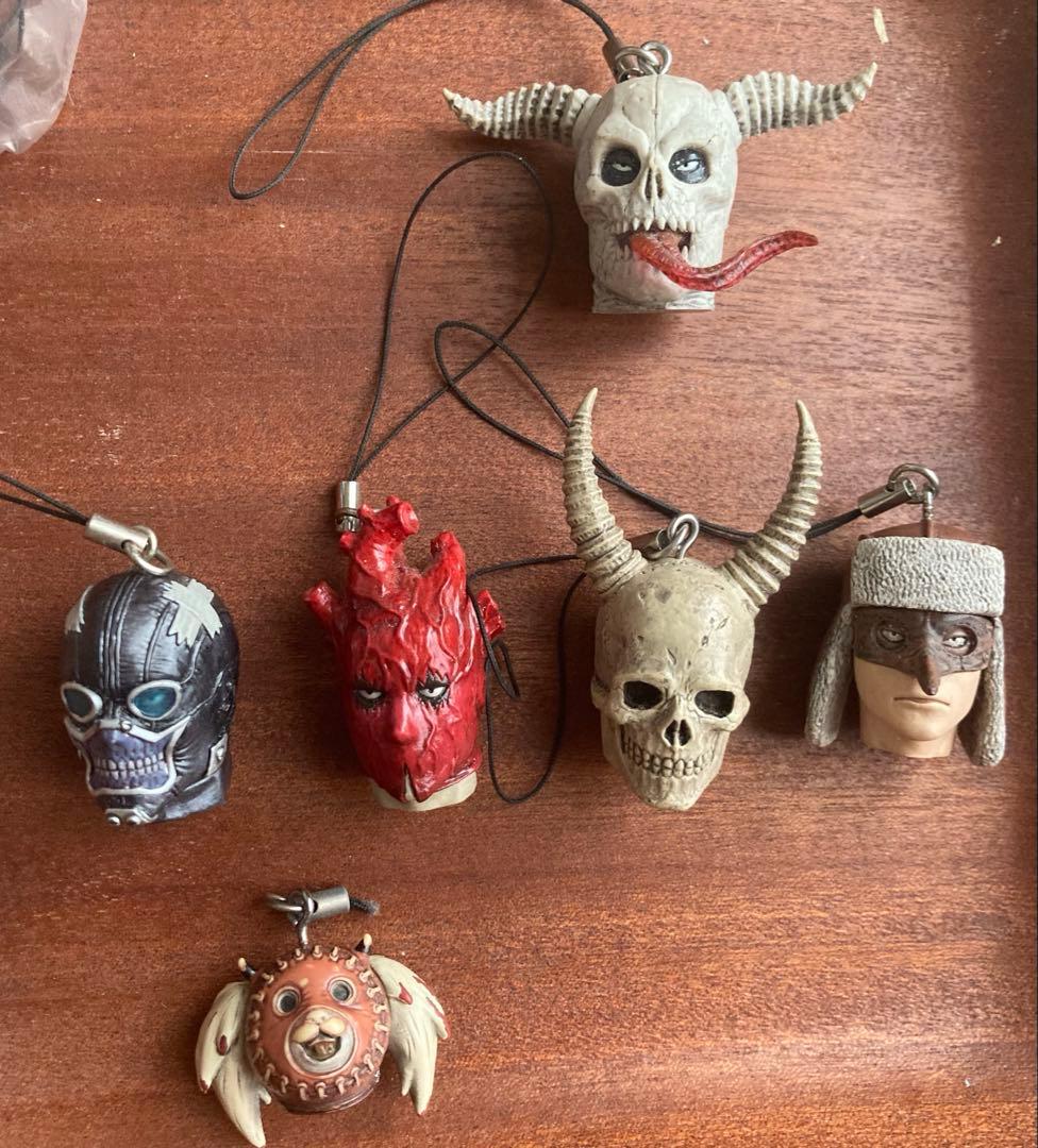 ドロヘドロ　頭部モチーフストラップ7個セット