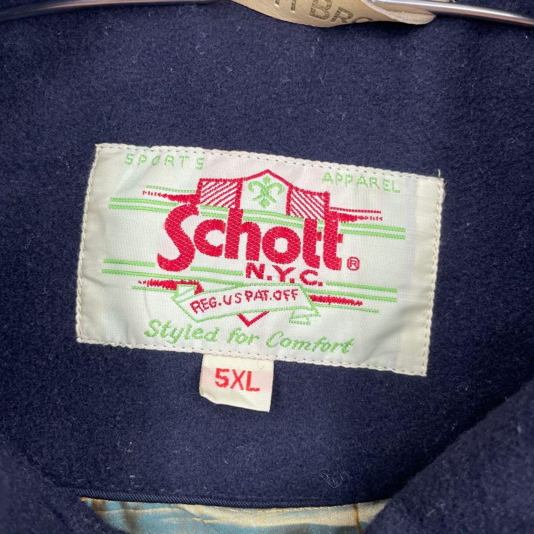 Schott スタジャン 5XL 牛革