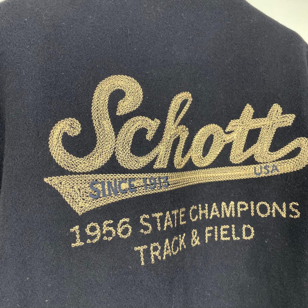 Schott スタジャン 5XL 牛革