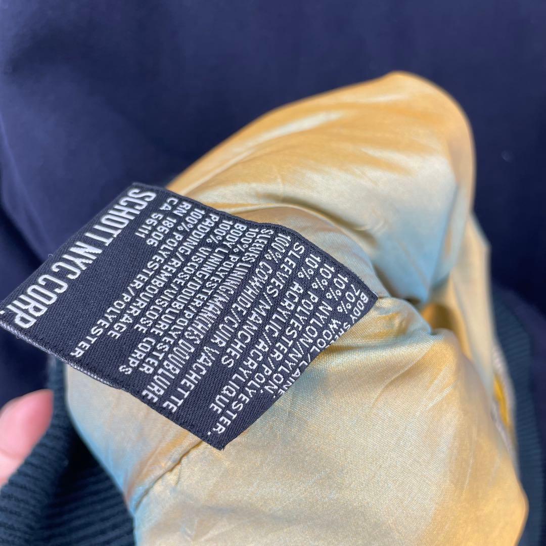 Schott スタジャン 5XL 牛革