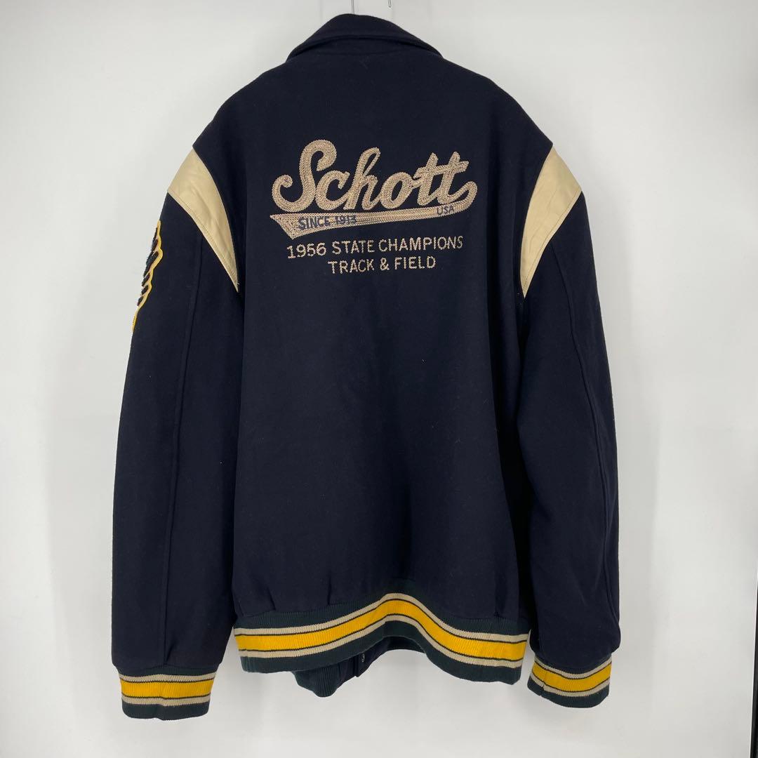 Schott スタジャン 5XL 牛革