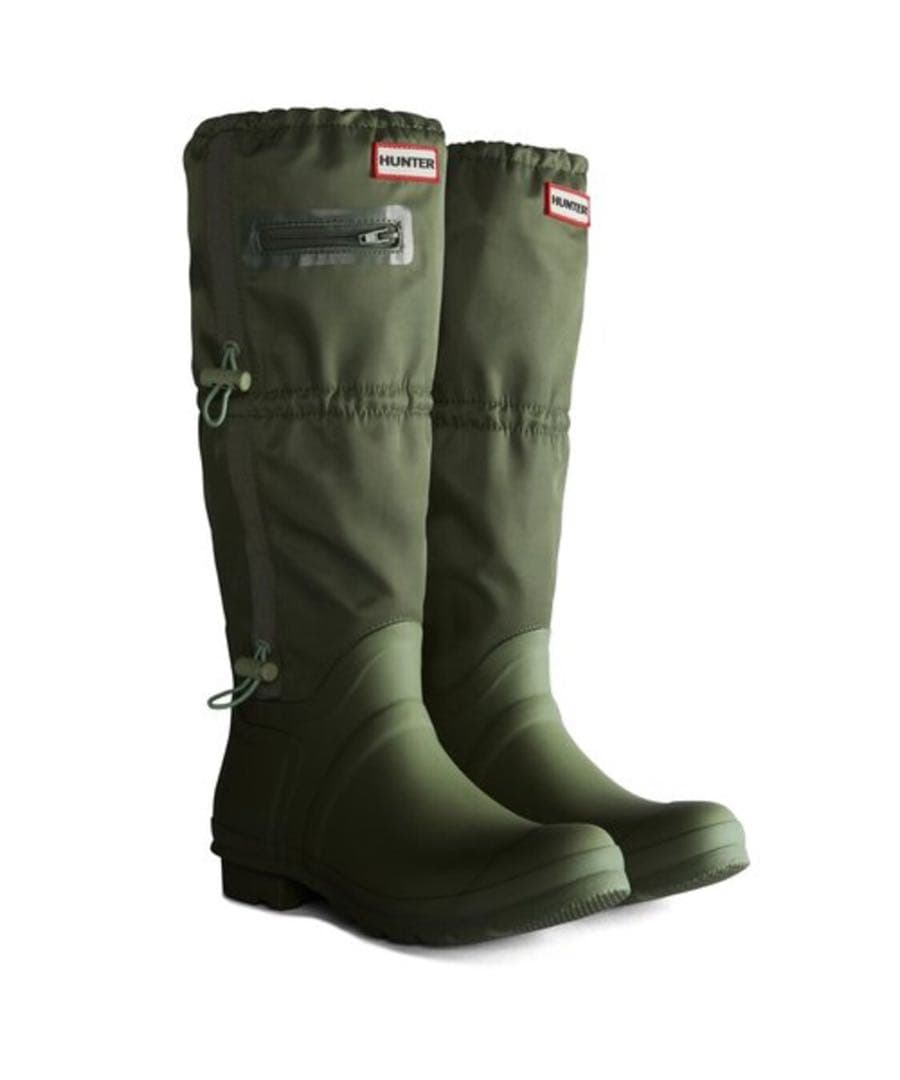 HUNTER レインブーツ　カーキ 長靴 箱付き
