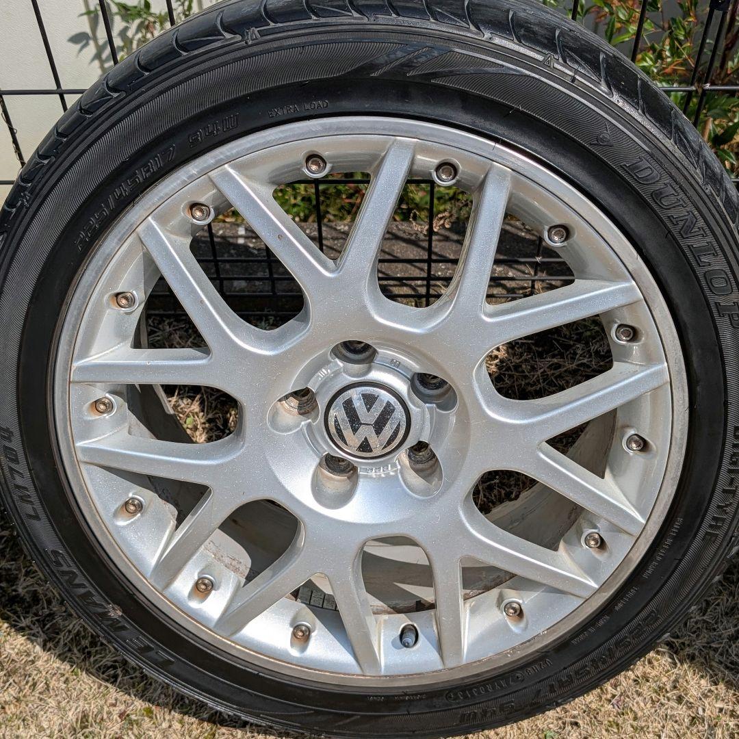 送料込み【フォルクスワーゲン】希少 BBS 17インチタイヤホイール 4本セット