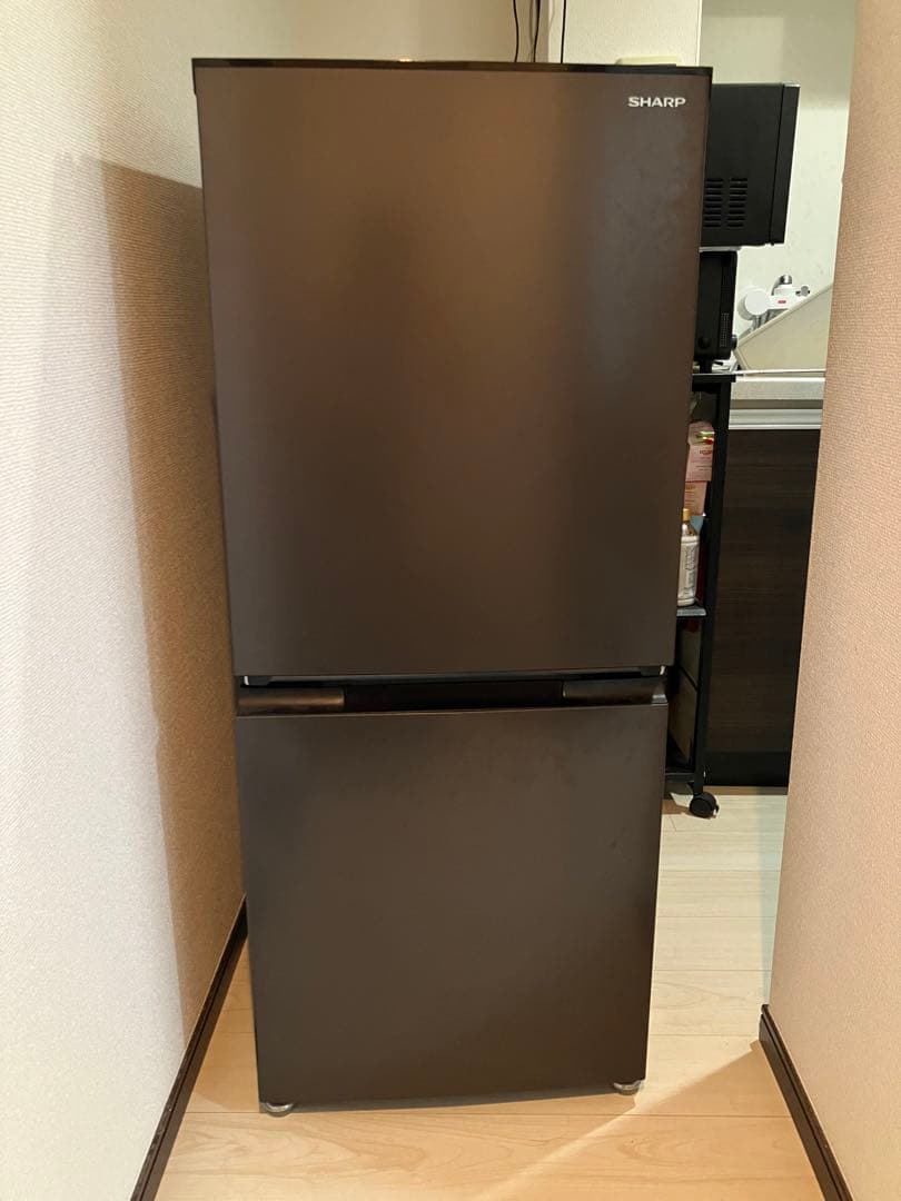 SHARP ブラック 冷蔵庫 下冷凍式