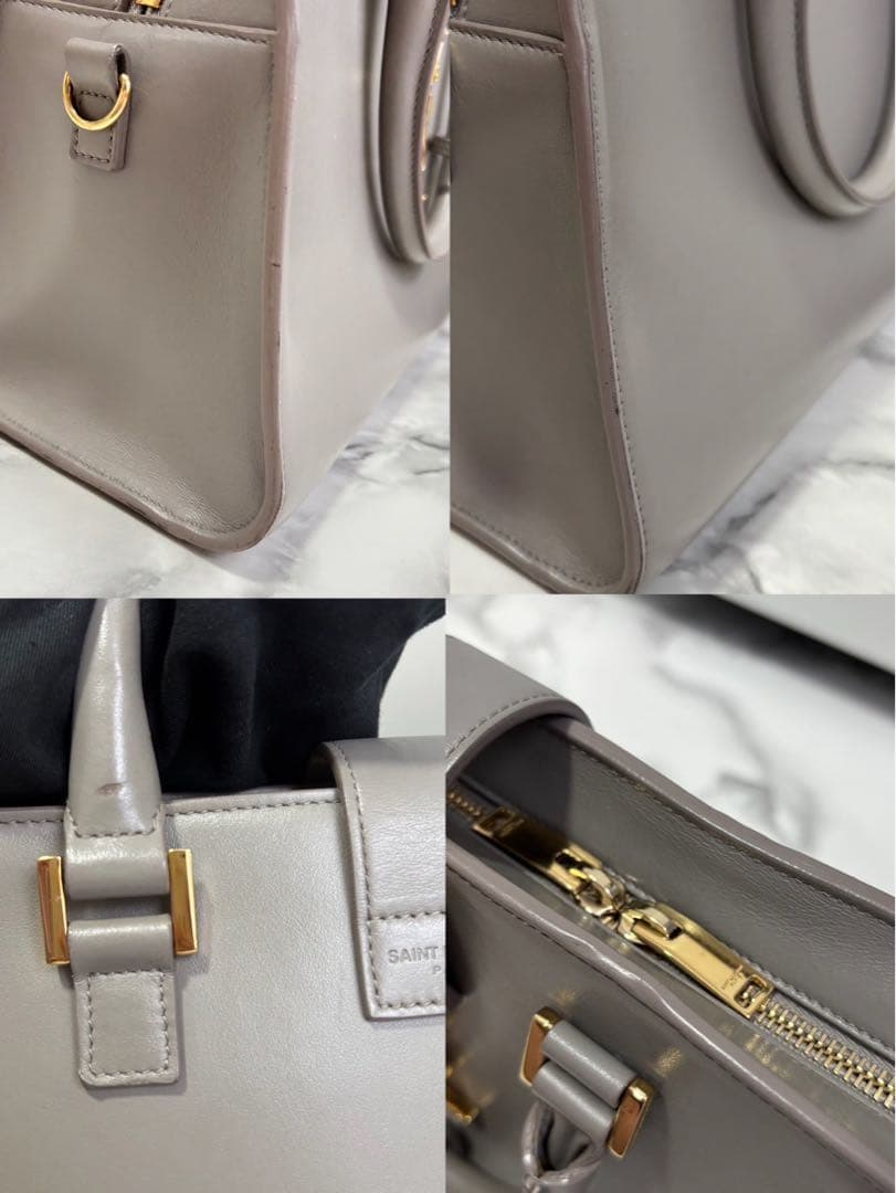 SAINT LAURENT ベイビーカバス 2WAYハンドバッグ レザー