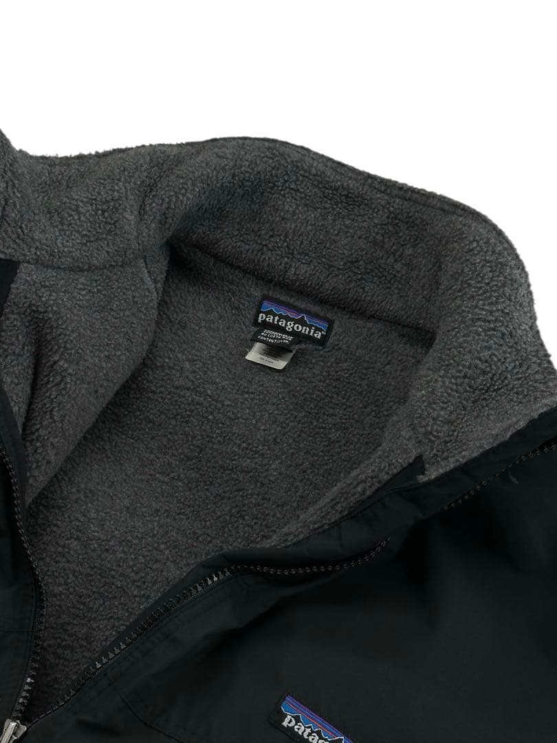 02年製 patagonia シェルドシンチラ 黒 × 灰 S 美品 ブラック
