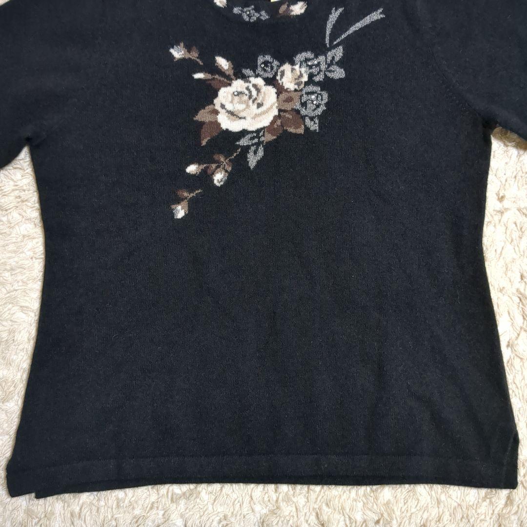 【新品】アンサンブル カシミヤ100%　ナチュラーレ　高級百貨店　セーター　黒