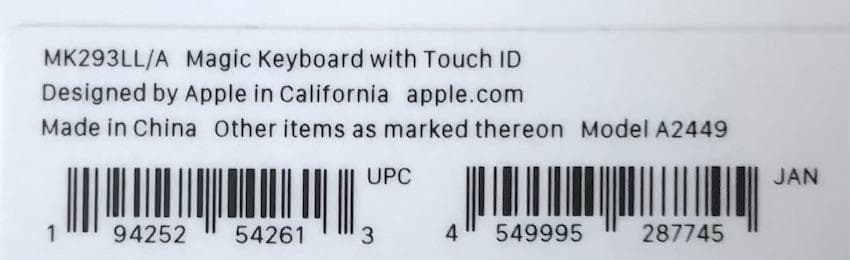 使用僅少｜Touch ID｜Magic Keyboard｜US｜アップル｜純正