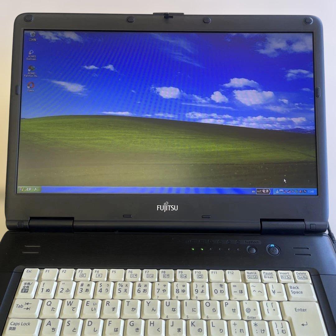 ☆格安美品☆Windows XP☆A4ワイドノートPC☆HDD533使用時間☆