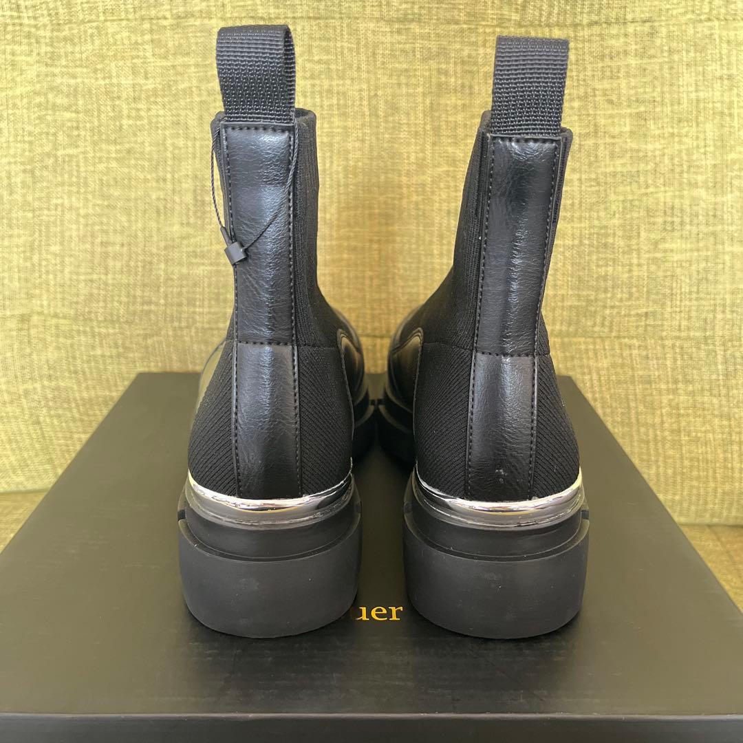 0415様【新品未使用】nouer メタリックソールショートブーツ