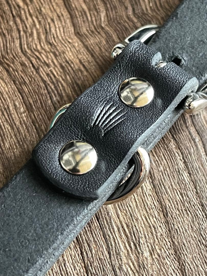 ナローロングベルト　シルバー　牛ヌメ　exca HTC CALEE