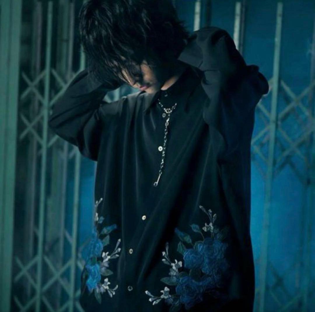 Ado HARE コラボ ローズ刺繍 シャツ ブラック 完全受注生産