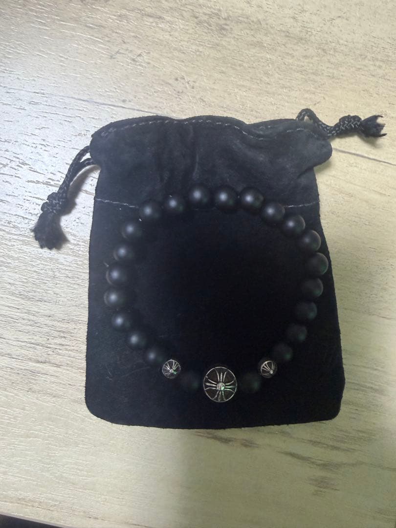 masa様 クロムハーツBEAD 8mm ビーズ ブレスレット マットオニキス