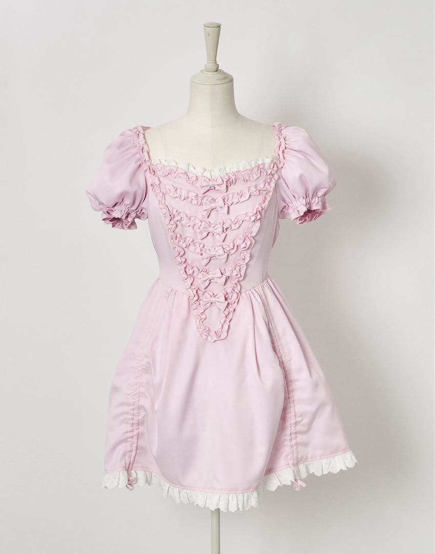 avenchumu ワンピース ドレス ピンク