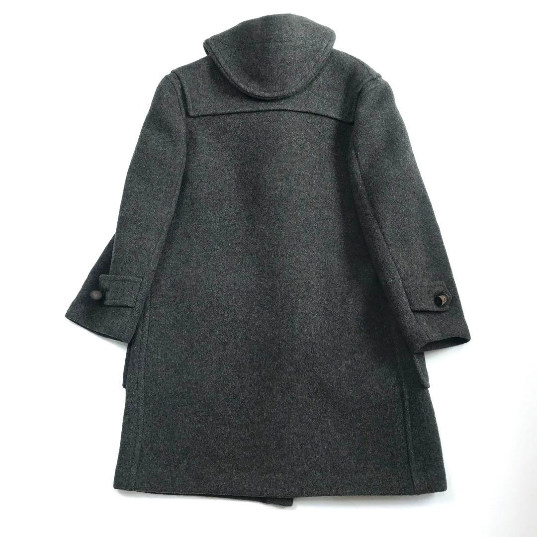 バーバリー Burberrys ダッフルコート グレー ウール ノバチェック