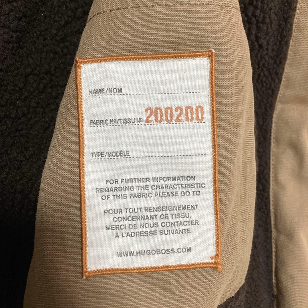 【美品】HUGO BOSS ヒューゴ ボス 裏ボア フード モッズコート 50