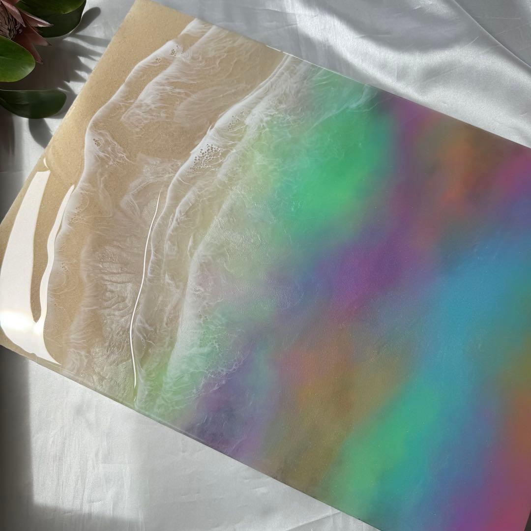 レジンアート　BIGパネル　マジックアワーの海♡ オーシャンアート　海アート