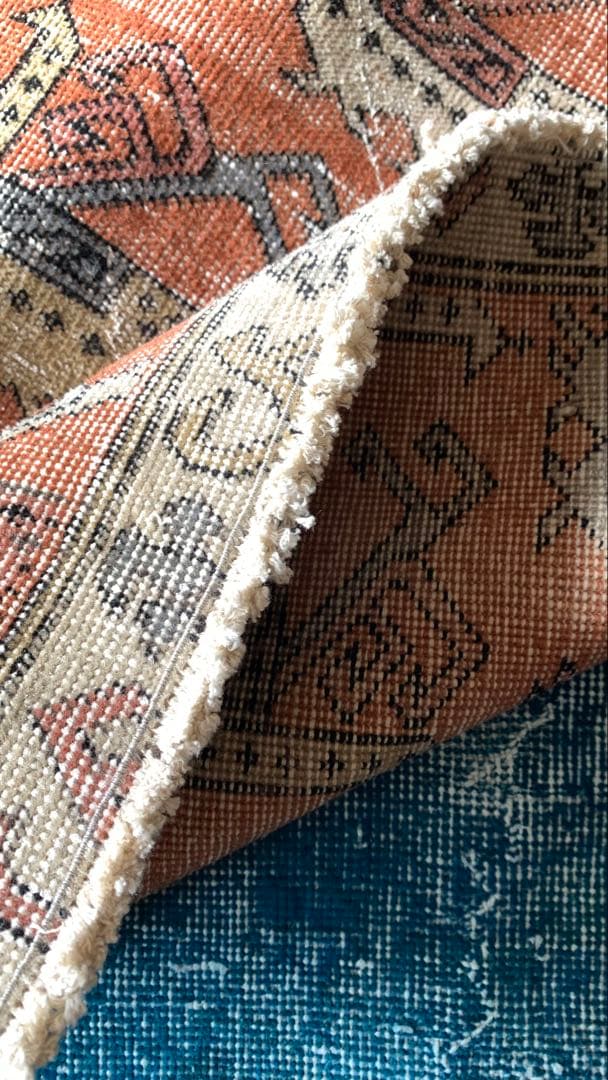 85.5×152 \"孔雀の行進\" ViNTAGE TURKiSHRUG