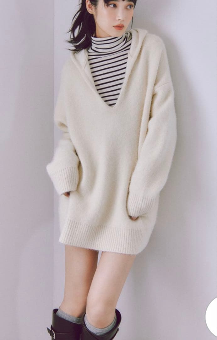 フレイIDニットフーディー