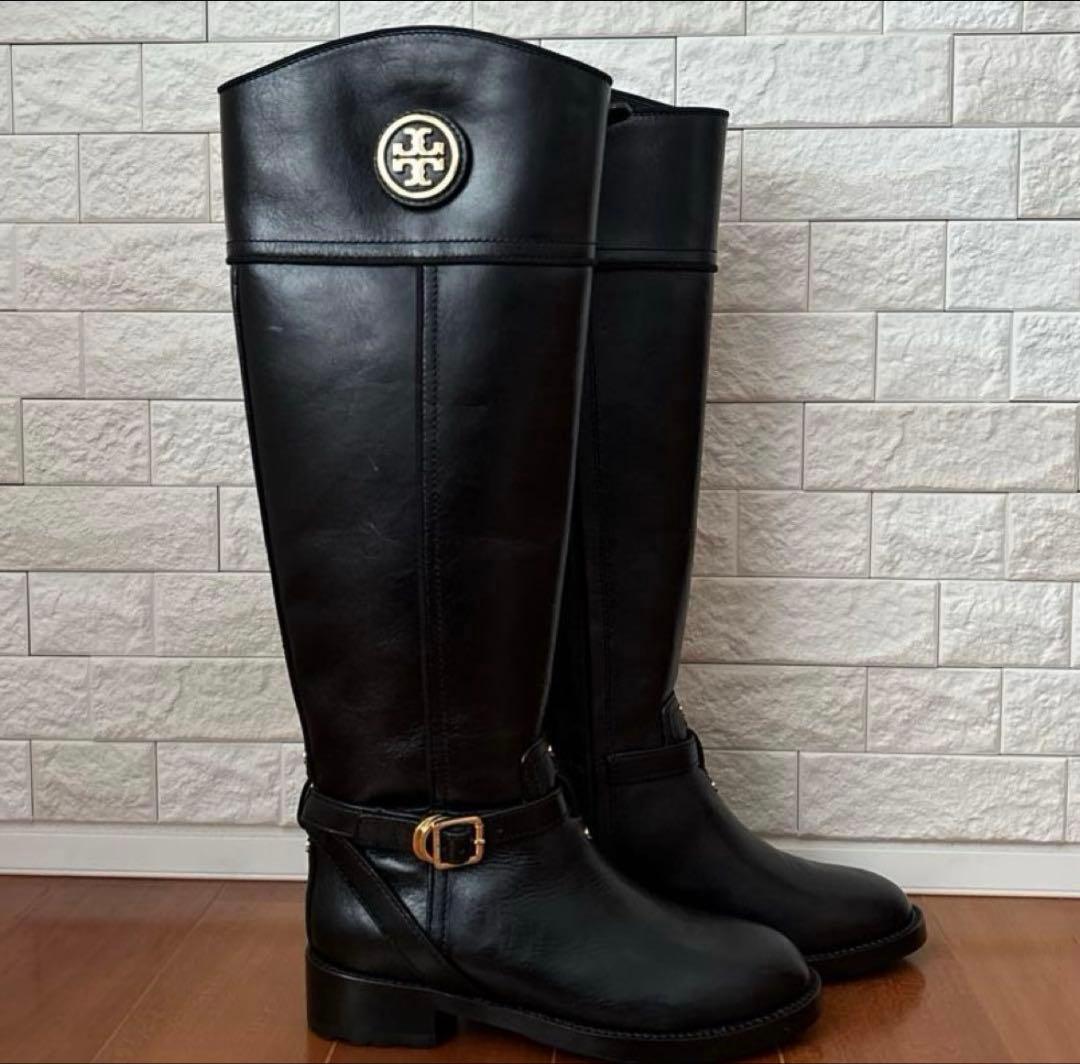 シーホー【新品未使用】ToryBurch トリーバーチ ブーツ本革 黒5