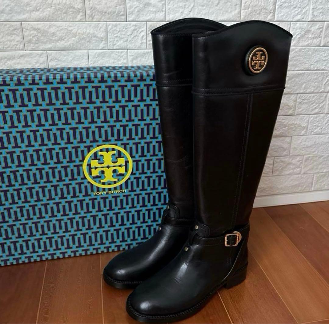 シーホー【新品未使用】ToryBurch トリーバーチ ブーツ本革 黒5