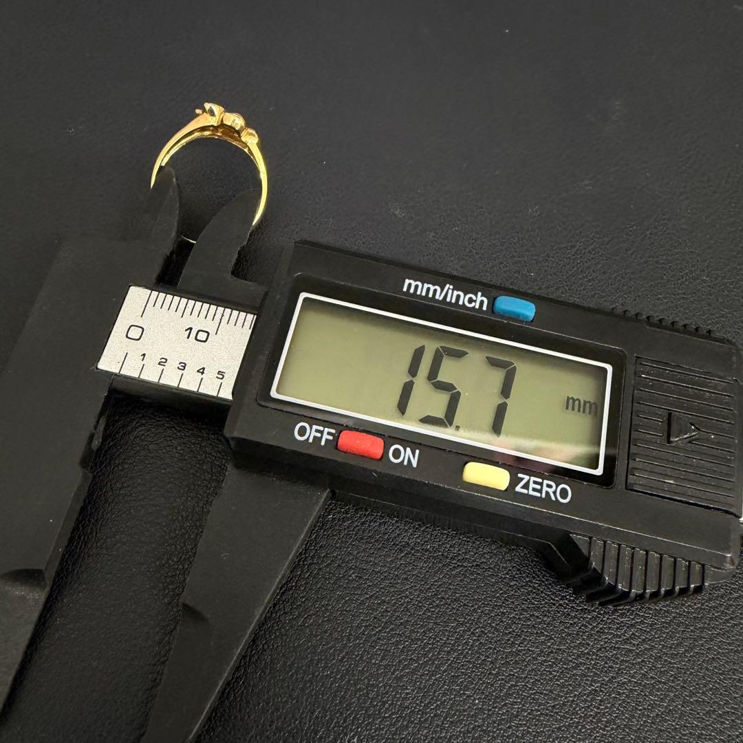 (B013012) K18リング 約10号 ハート 18金YG 指輪