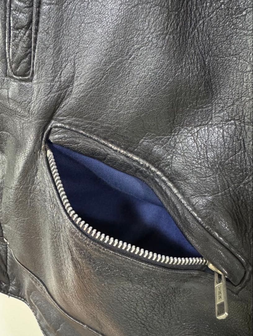 TT LEATHERS ダブルライダースジャケット サイズXL相当