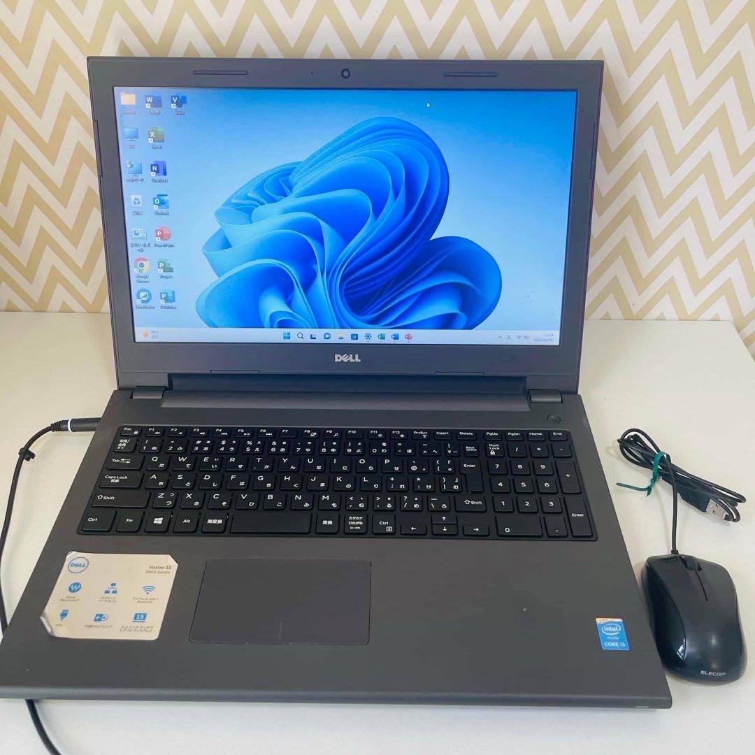 T222 DELLノートパソコンSSD高速 Windows11オフィス付き