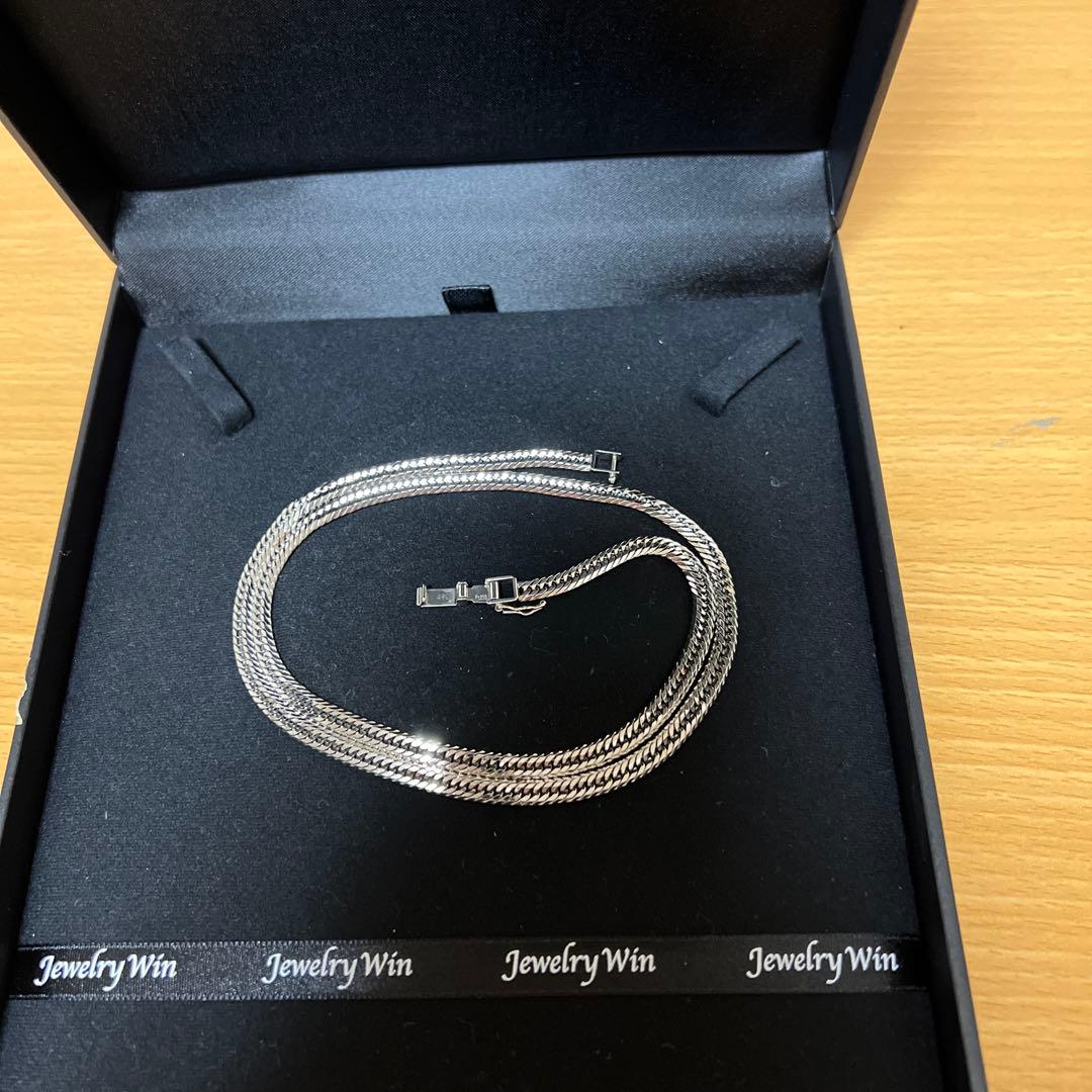 喜平　プラチナ　PT850 12面トリプル　30g ネックレス　50cm