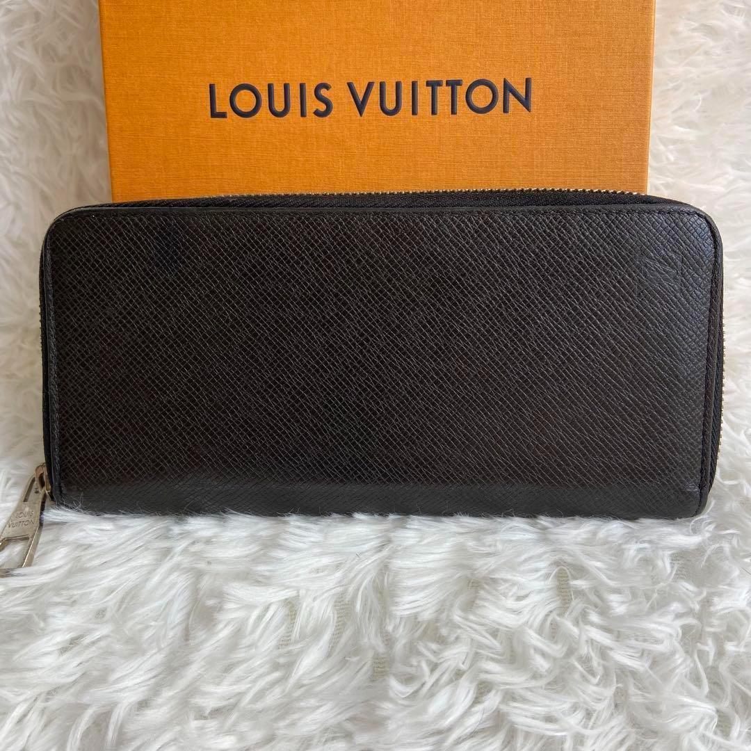 美品✨ ルイヴィトン 長財布 タイガ ジッピーウォレット ヴェルティカル 黒