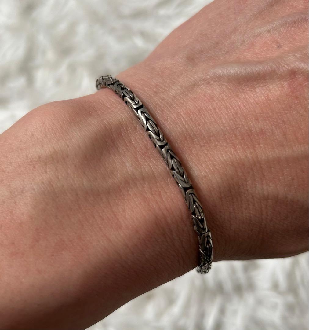 シルバー ブレスレット ユニセックス メンズ バリ島 925 ビザンチン アジア