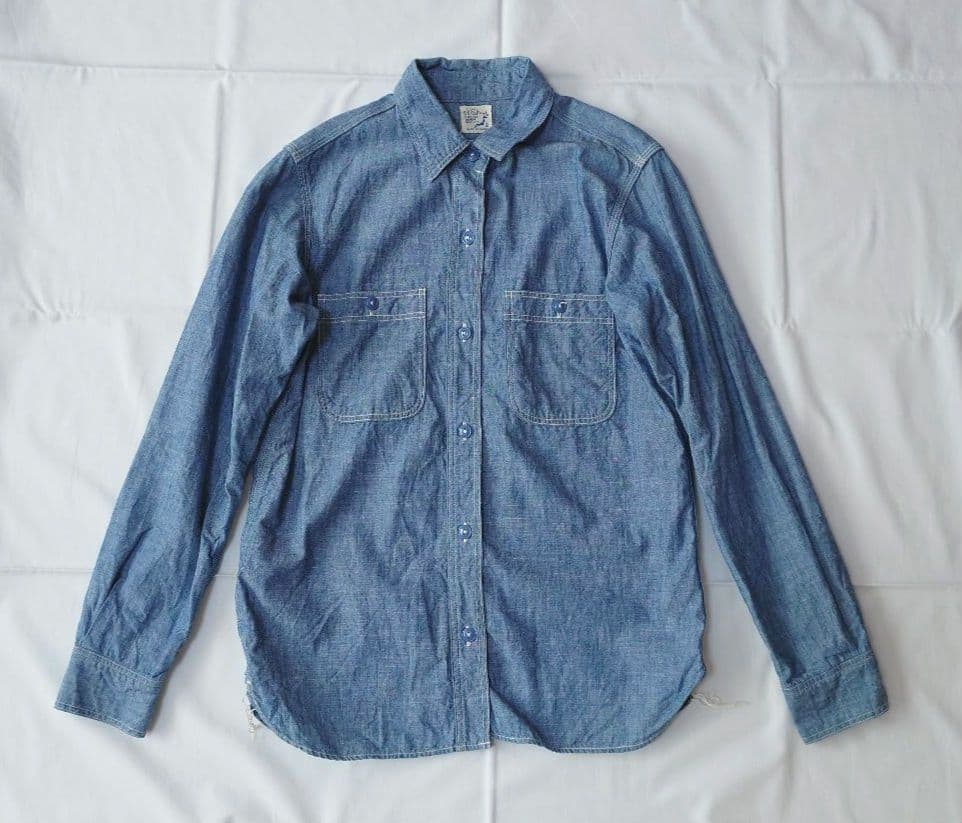 orSlow オアスロウ シャンブレーワークシャツ　サイズ2 デニムシャツ
