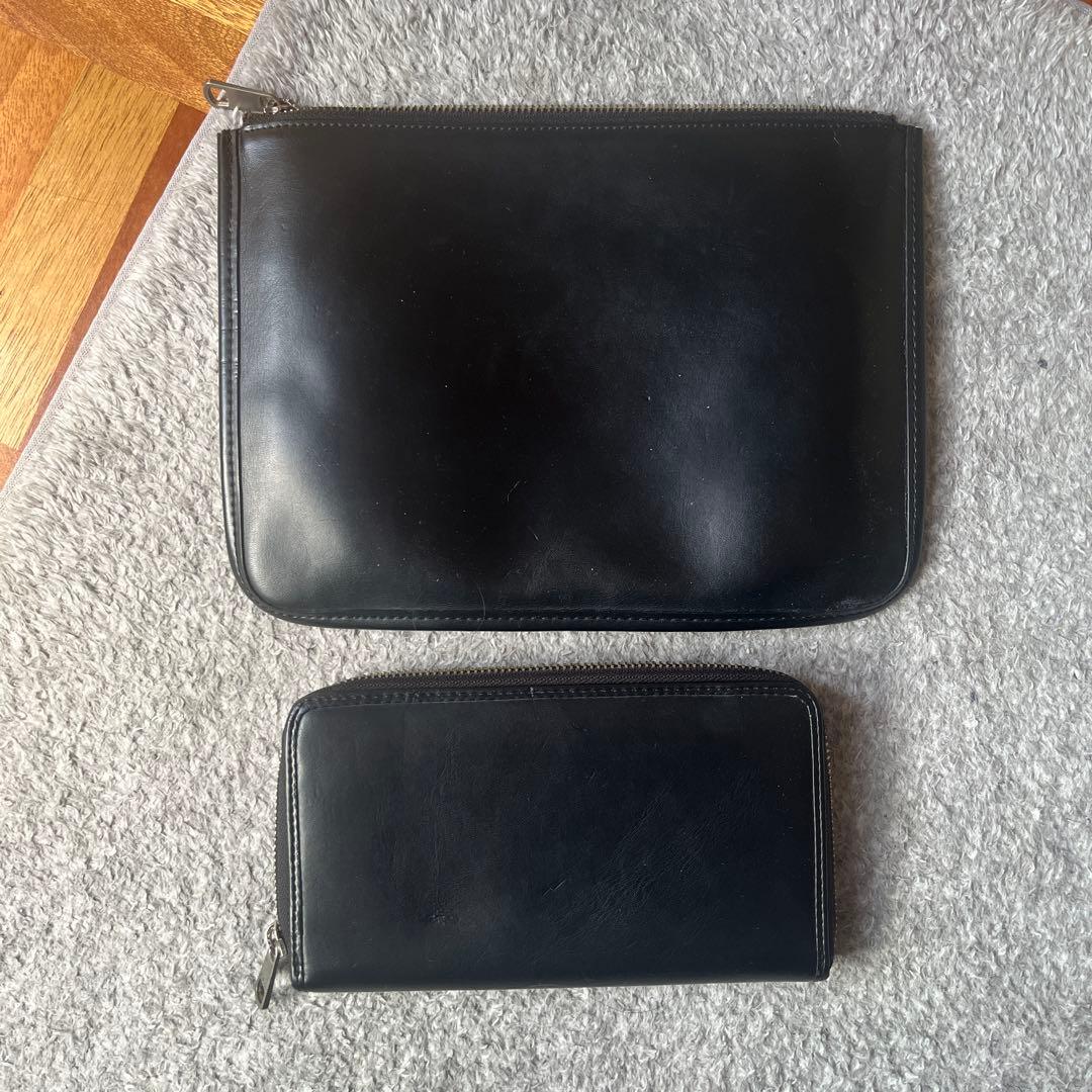 h*0様 A.P.C. ブラック 長財布とポーチ セット　アーペーセー　ビッグロ