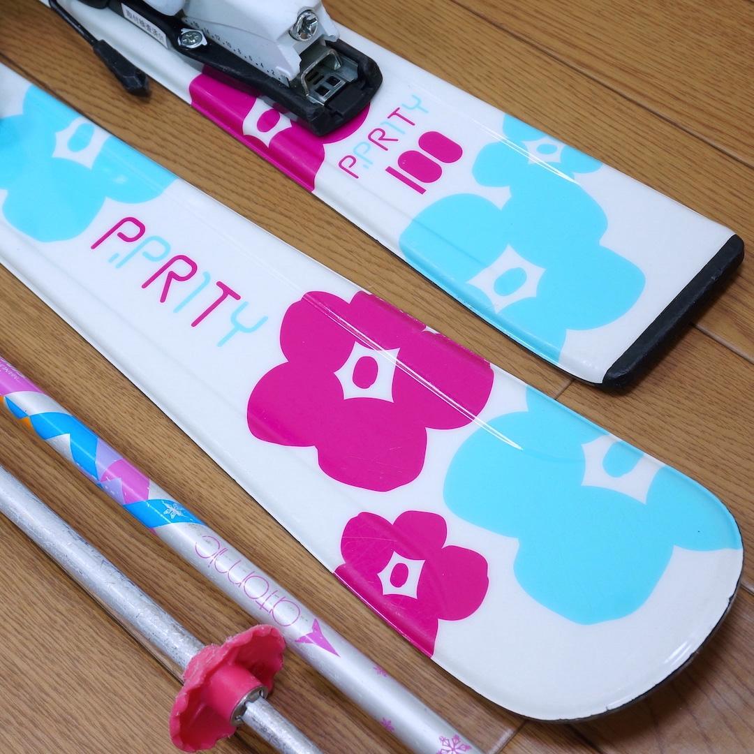 メンテ済 100cm 靴20cm P.PRITY スキーセット