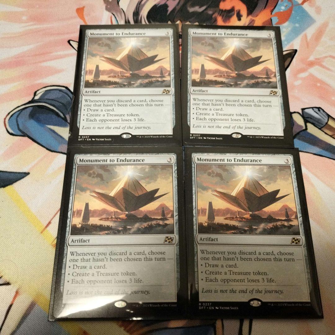 忍耐の記念碑　英語版4枚セット