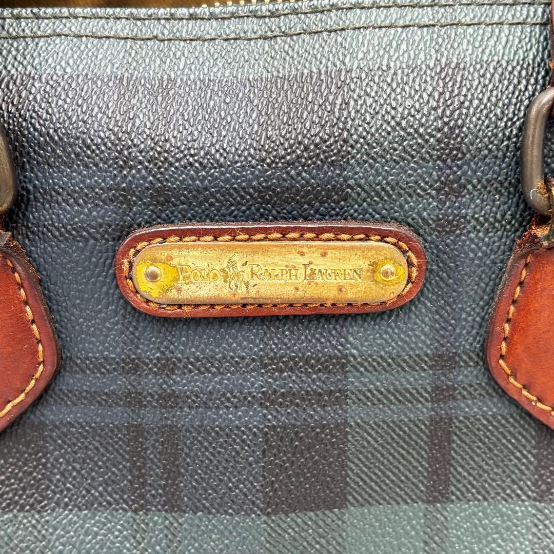ポロ　ラルフローレン　ミニ　ボストンバッグ　ハンドバッグ　PVC