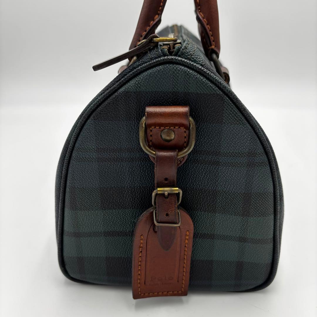 ポロ　ラルフローレン　ミニ　ボストンバッグ　ハンドバッグ　PVC