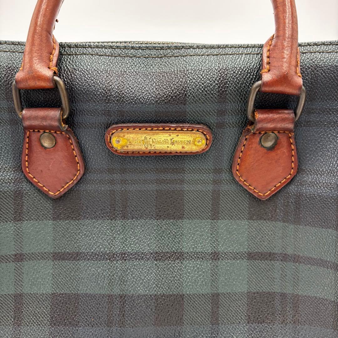 ポロ　ラルフローレン　ミニ　ボストンバッグ　ハンドバッグ　PVC