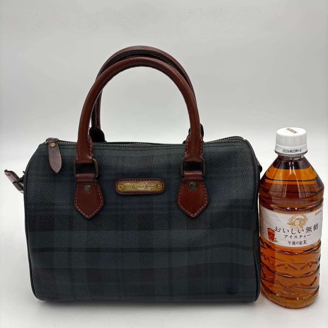 ポロ　ラルフローレン　ミニ　ボストンバッグ　ハンドバッグ　PVC