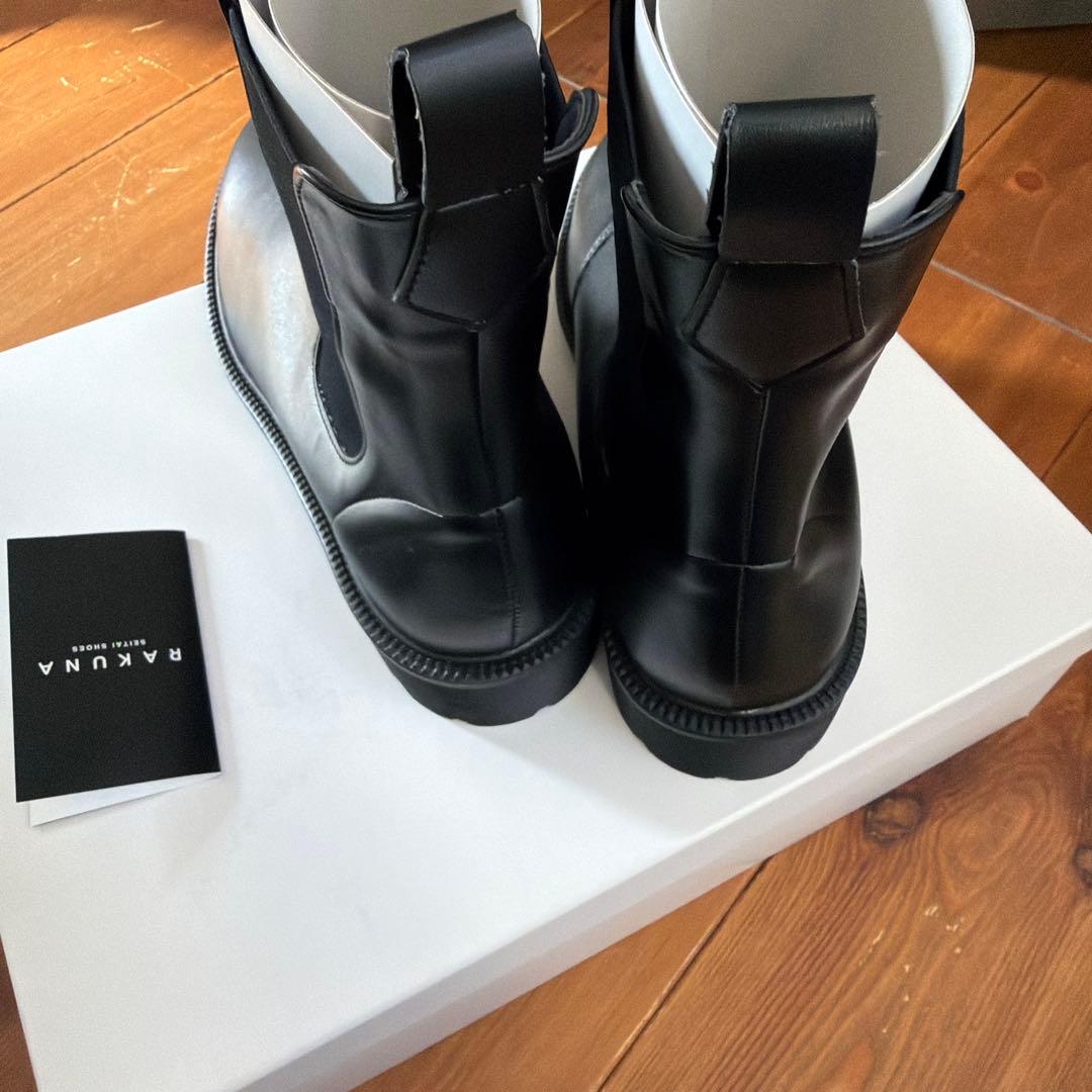 新品・未使用【RAKUNA】整体サイドゴアブーツ/LL/外反母趾/ショートブーツ