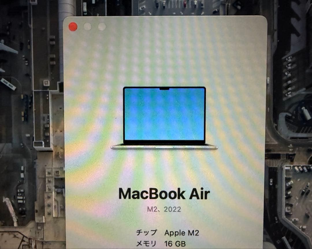 バッテリー100% MacBook air 2022 16gb スペースグレイ