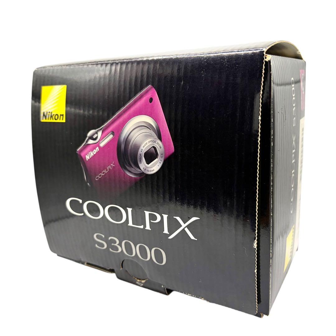 【箱付き】Nikon COOLPIX S3000 コンデジ デジカメ ジャンク