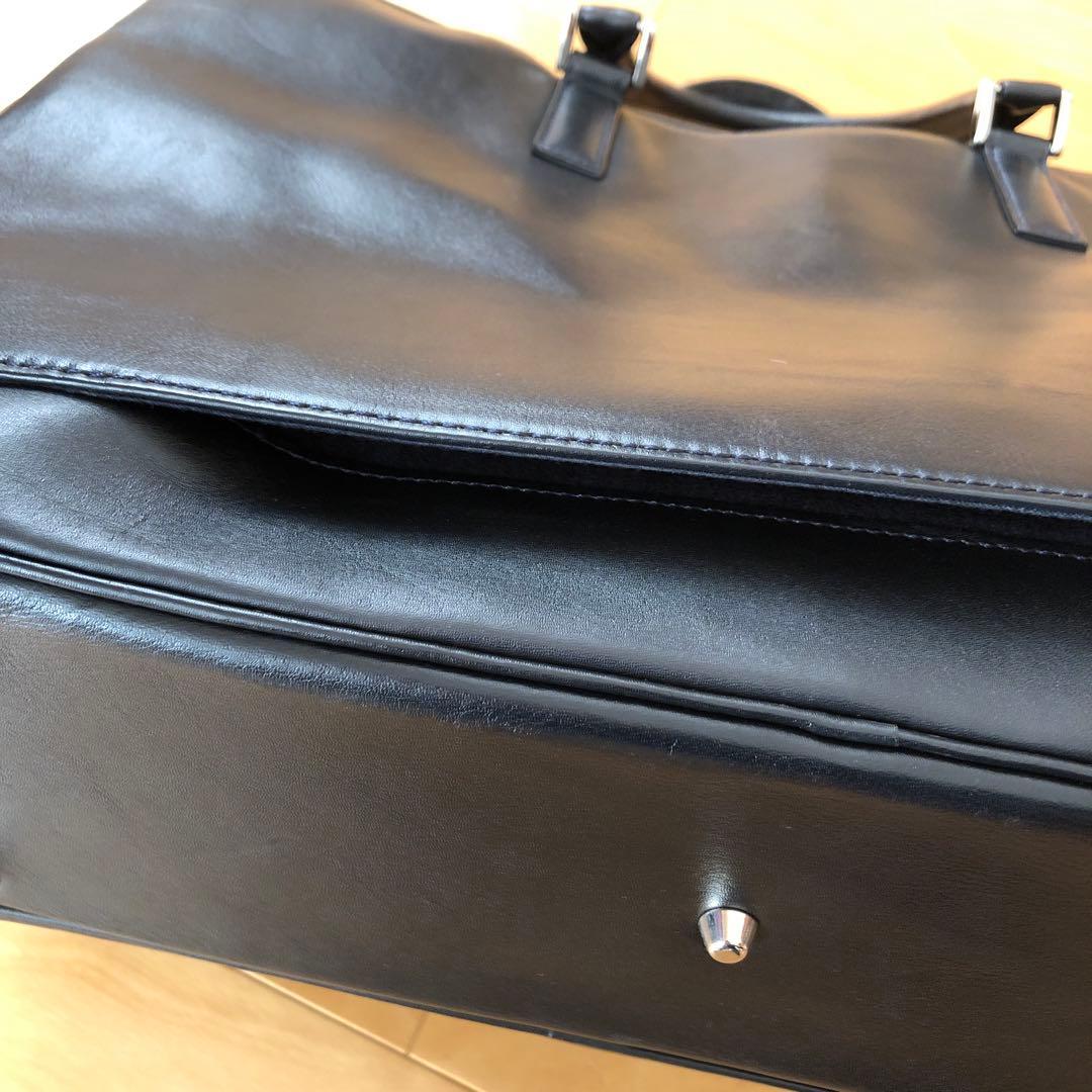 黒 レザービジネスバッグ　ビジネスレザーファクトリー
