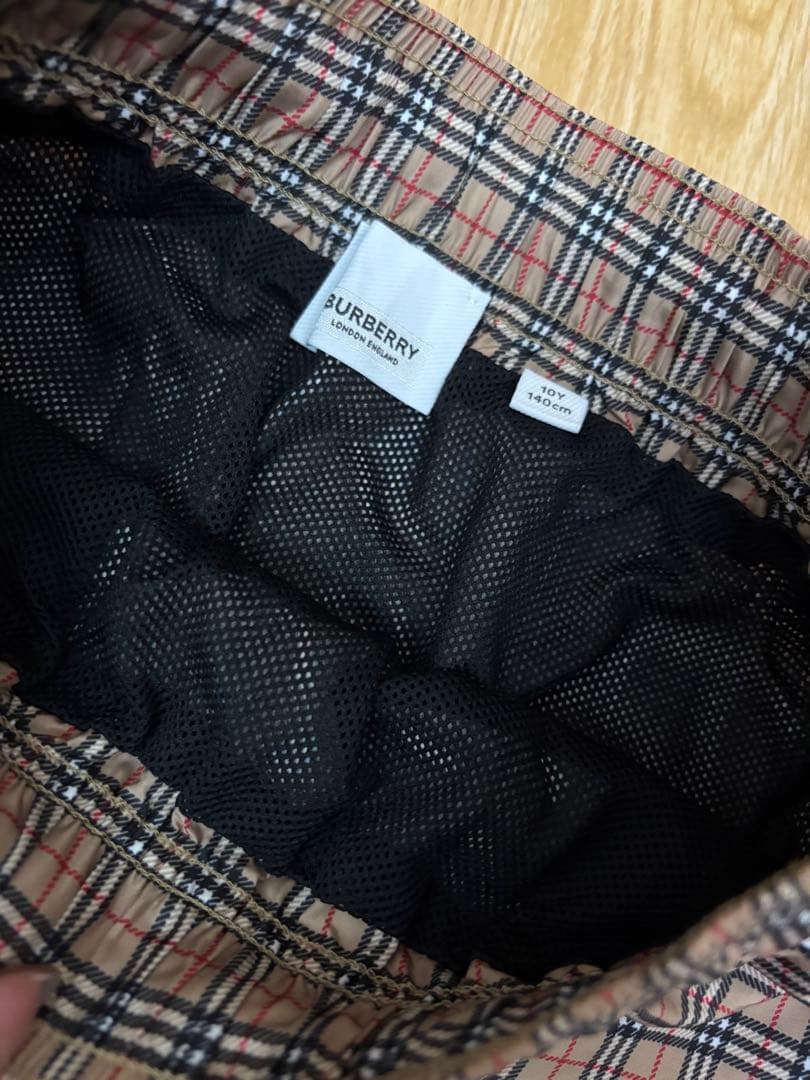 BURBERRY チェック柄スイムパンツ140cm