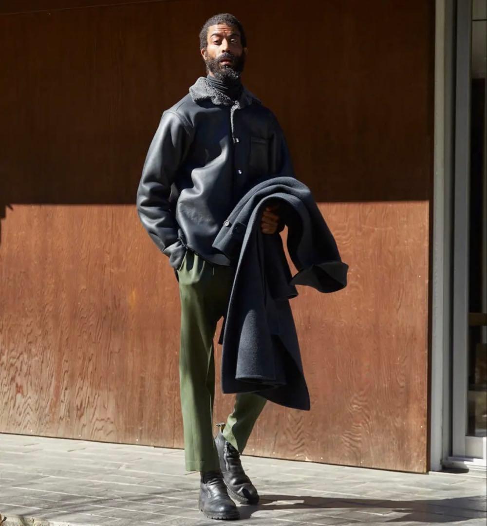 ジャケット・アウター POSTELEGANT Mouton Shirt Jacket