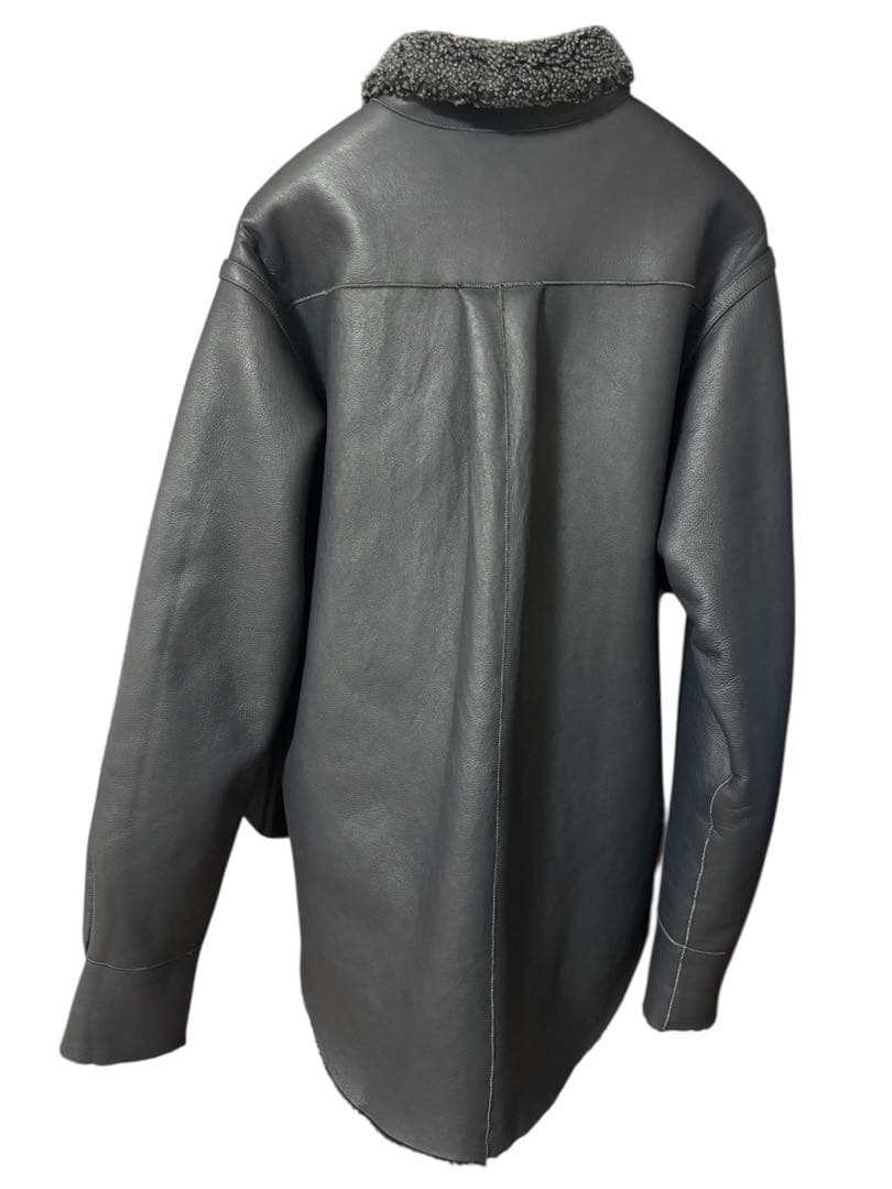 ジャケット・アウター POSTELEGANT Mouton Shirt Jacket