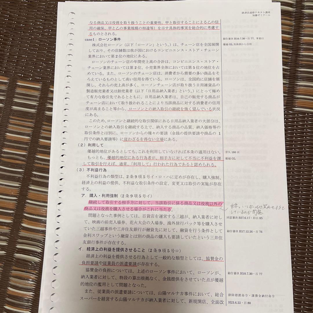 加藤ゼミナール 経済法速修テキスト