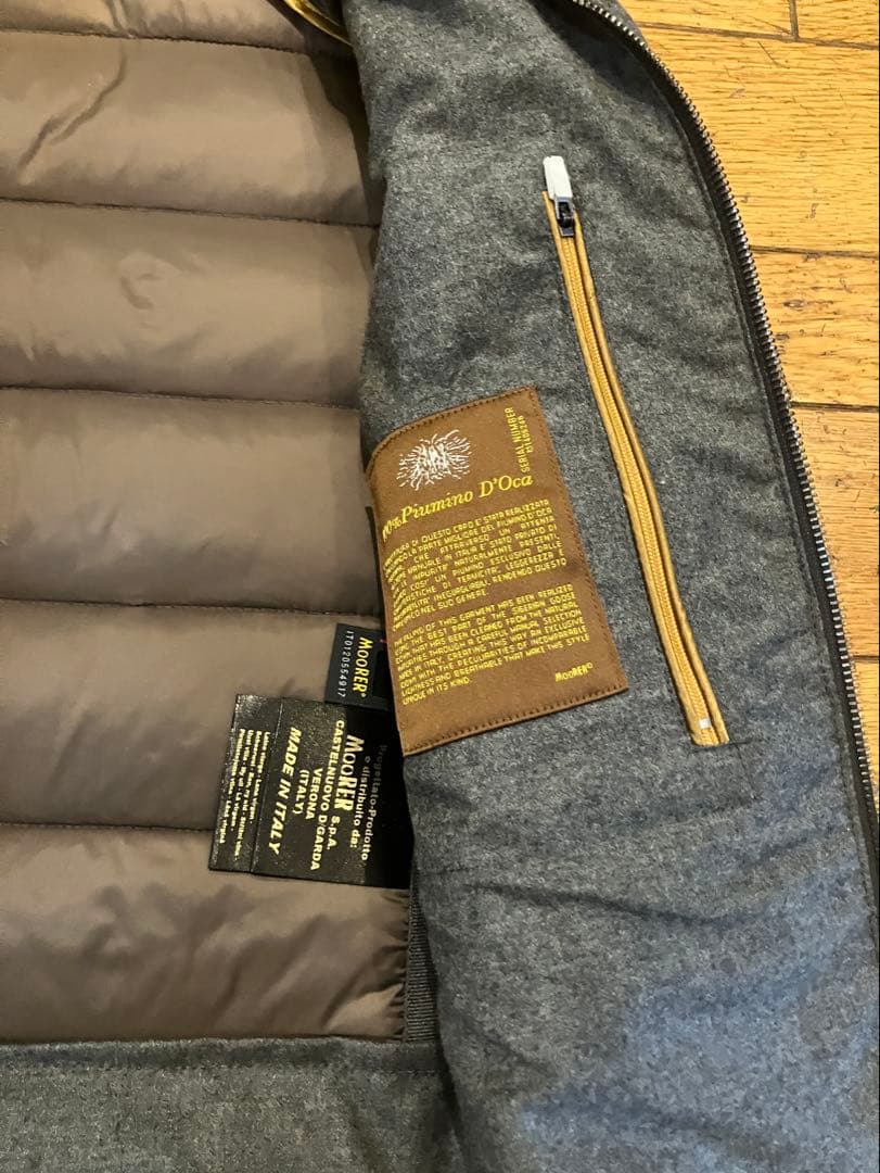 ゆうきじい MOORER ムーレー カシミヤダウンベスト 44