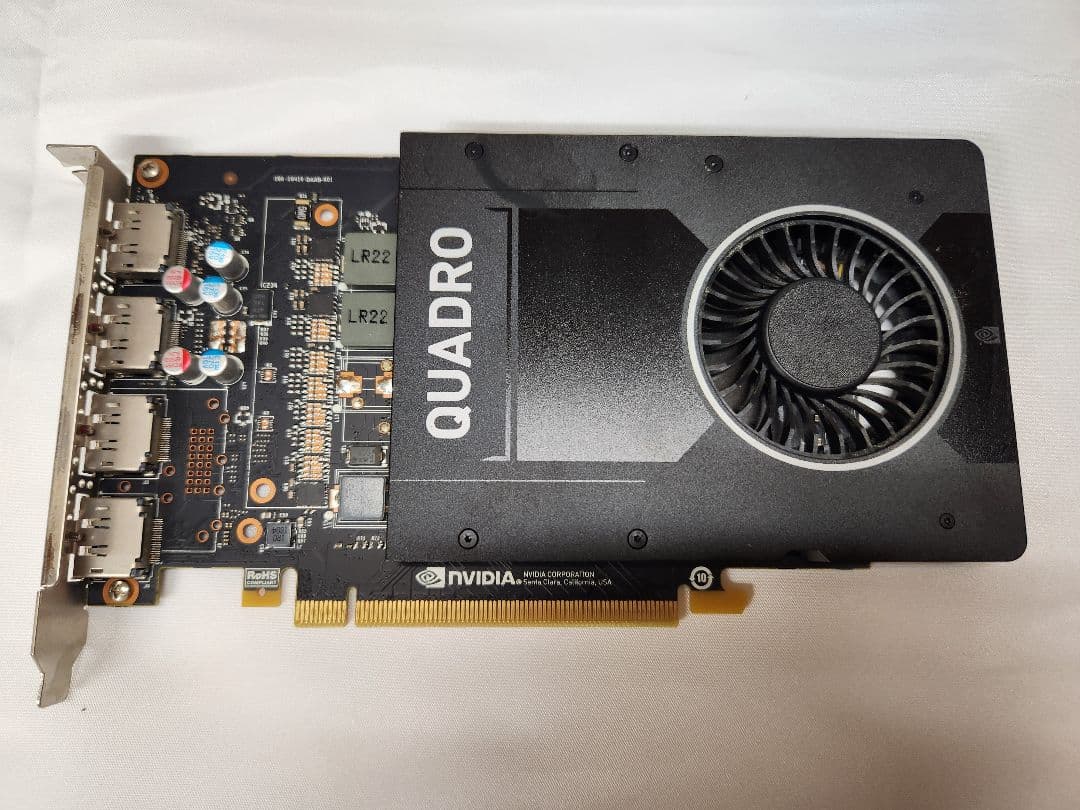 グラフィックボード・グラボ・ビデオカード NVIDIA Quadro P2000 5GB [DisplayPort*4]