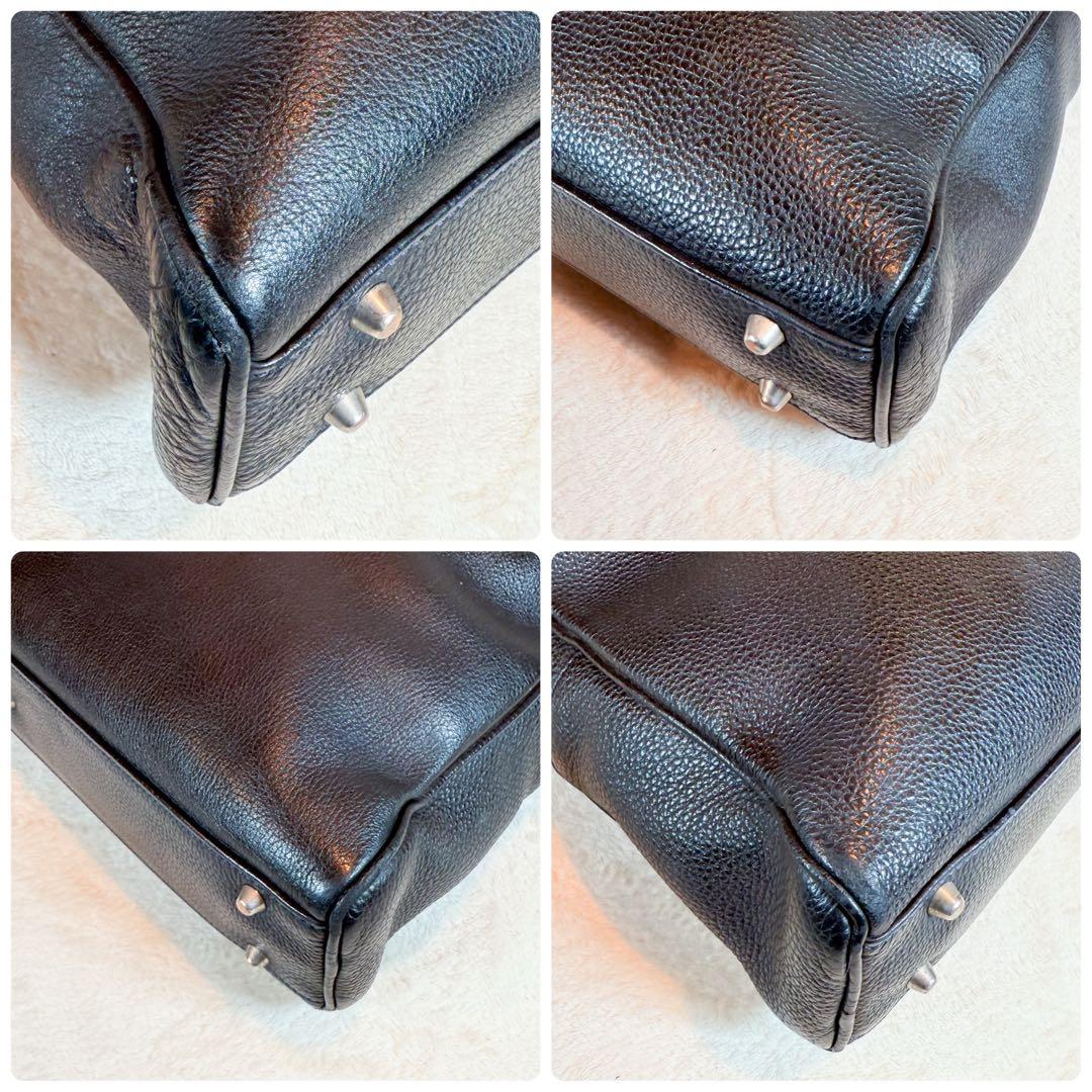 WILD SWANS ワイルドスワンズ ランスロット ブリーフケース 黒 シボ革